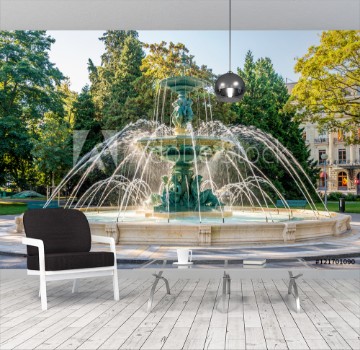 Picture of Fountain in England Garden Park of Geneva